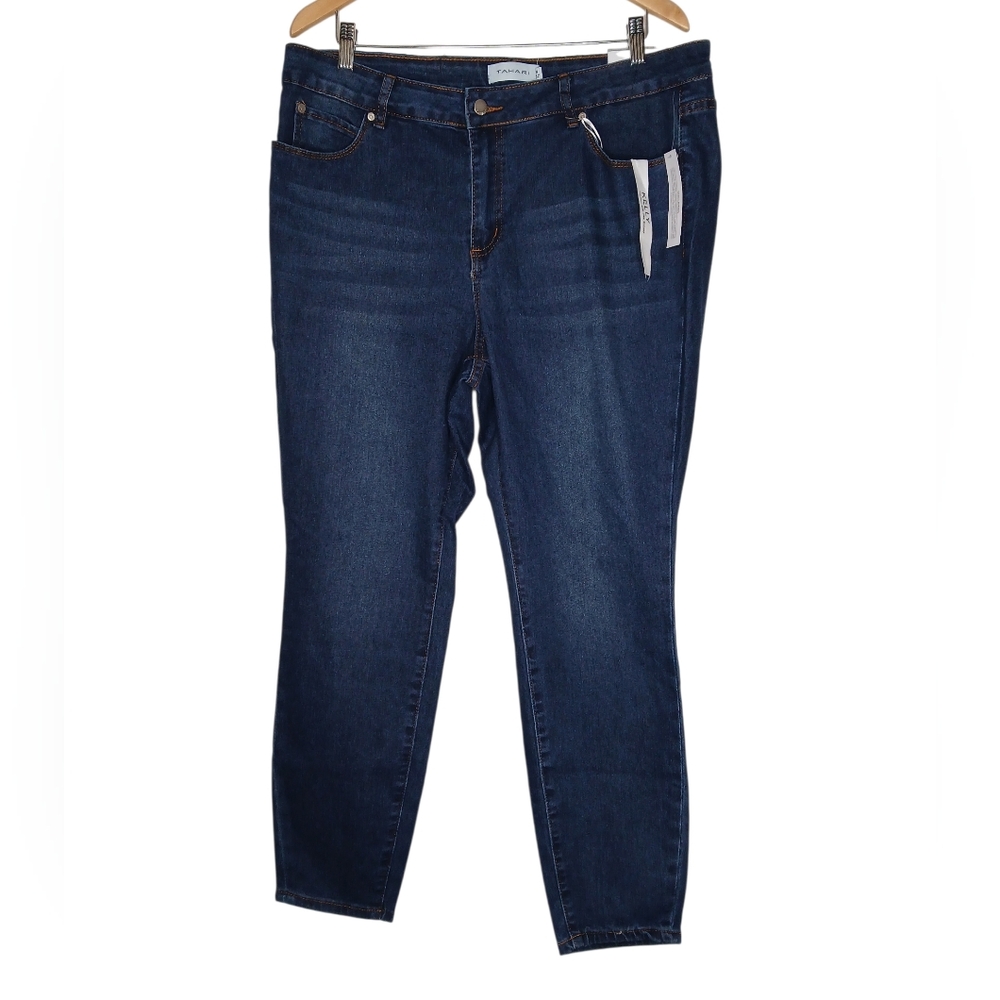 Tahari Kelly Mid Rise Skinny Denim Jeans